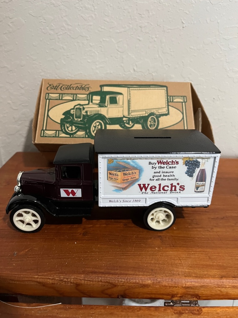 Welch's White Vintage Delivery Toy Truck - Kids Cars & Vehicles